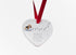 Basset Hound Walk Beside Us Ceramic Heart